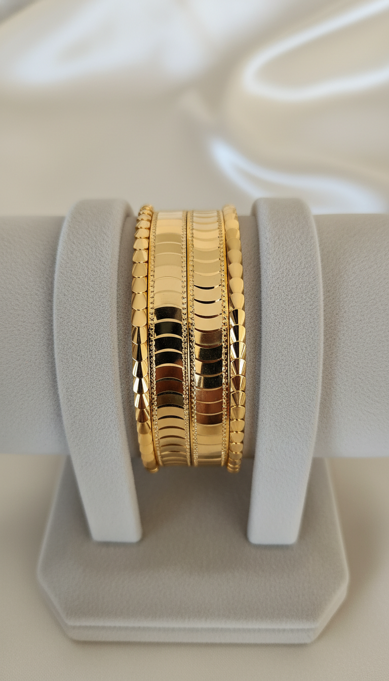 Naga gold-plated bracelet