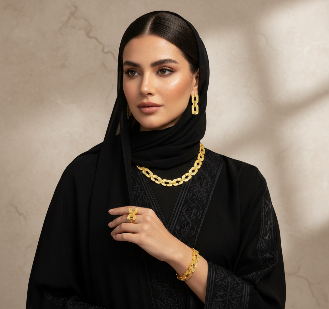 Hidra Gold Radiance Jewelry Set
