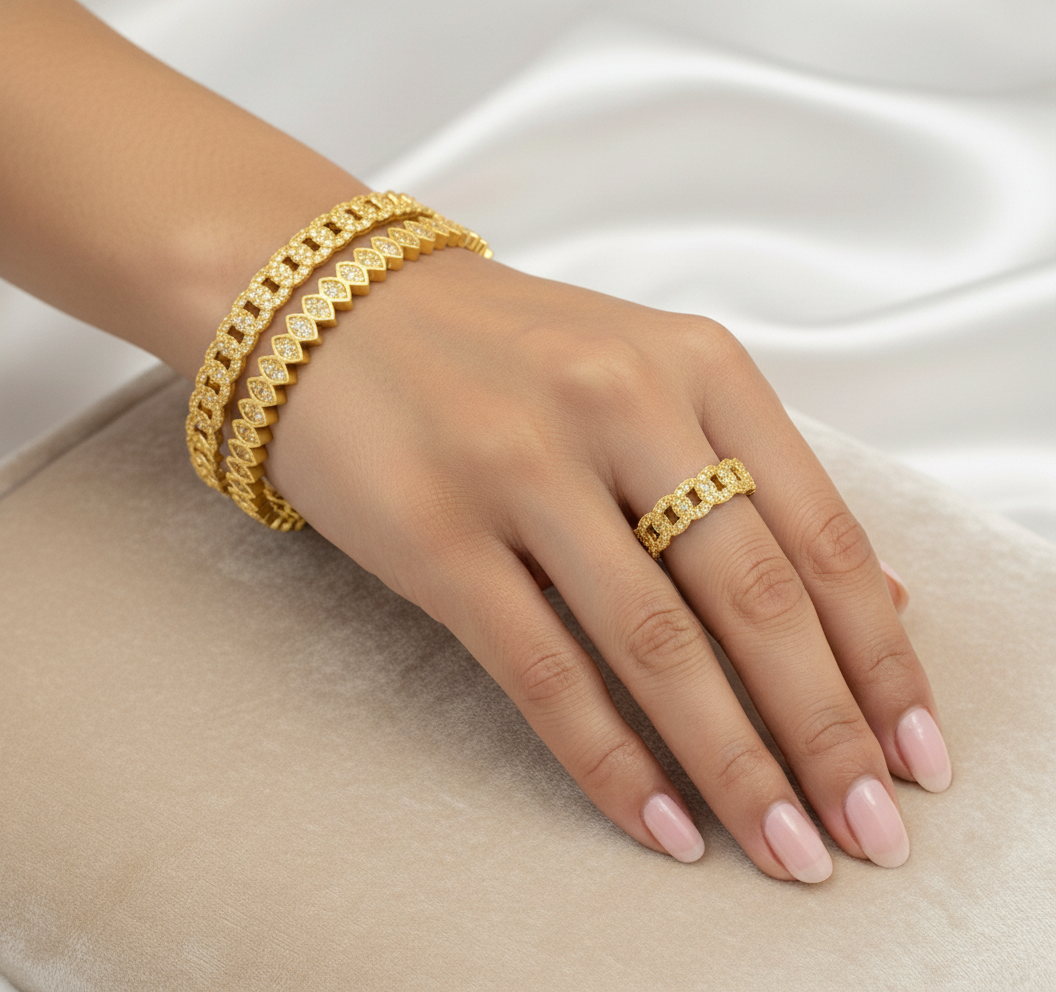 Duo Aurea Bracelet & Ring Set