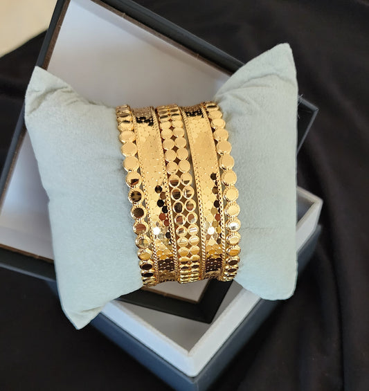 Aurelia Gold Plated Bracelet Set