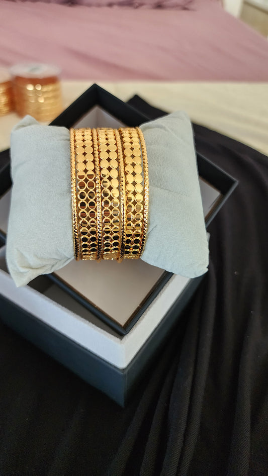 Celestia Gold Plated Bracelet Set