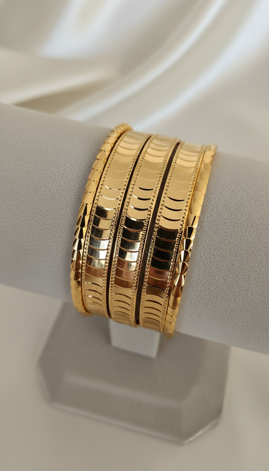 Naga gold-plated bracelet