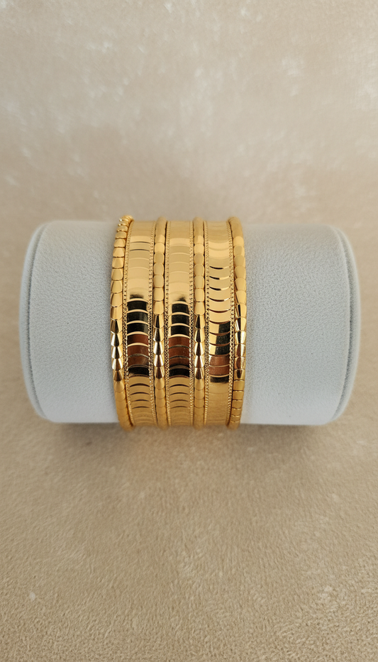 Naga gold-plated bracelet