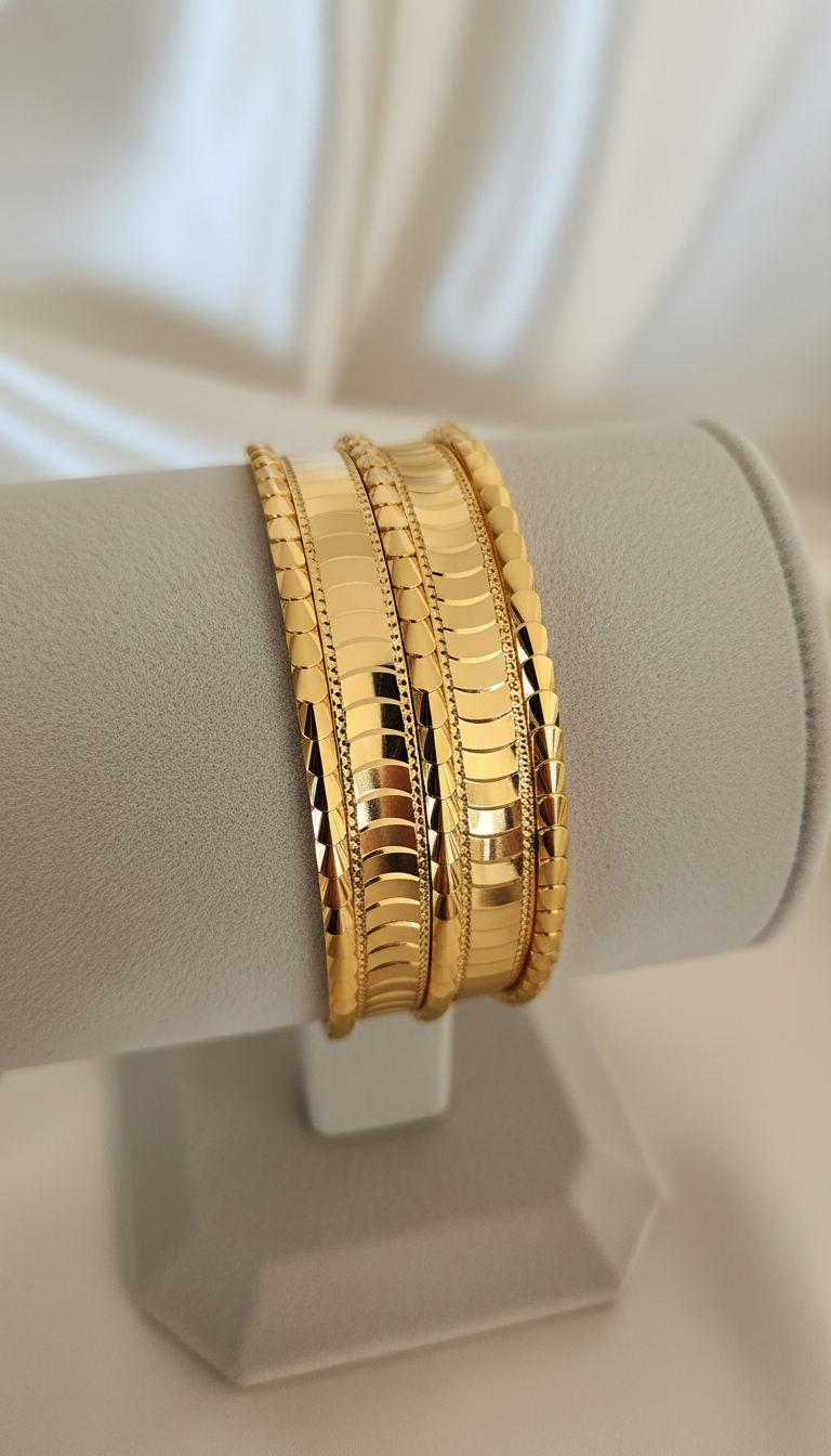 Naga gold-plated bracelet