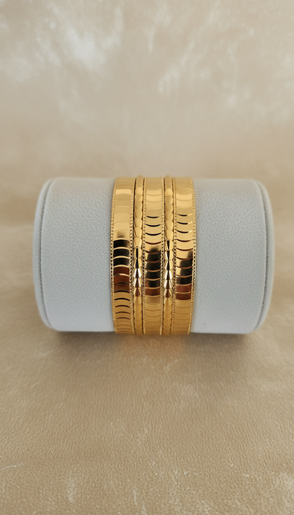 Naga gold-plated bracelet