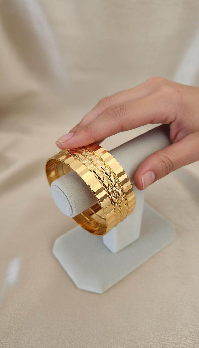 Imperial Gold Plated Bracelet Set