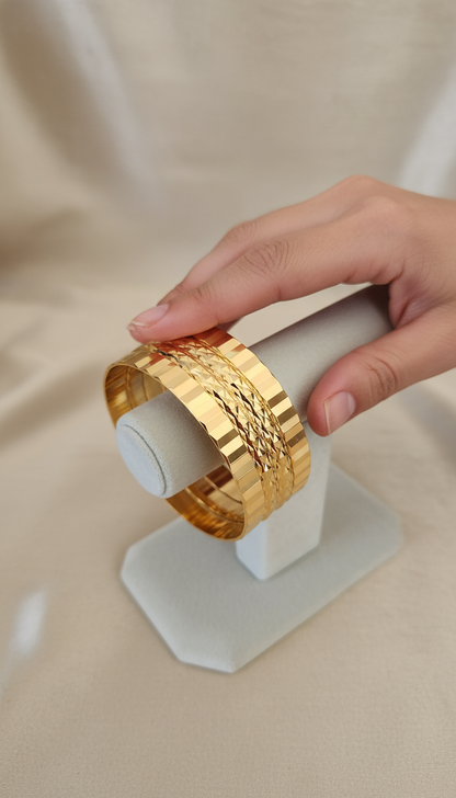 Imperial Gold Plated Bracelet Set