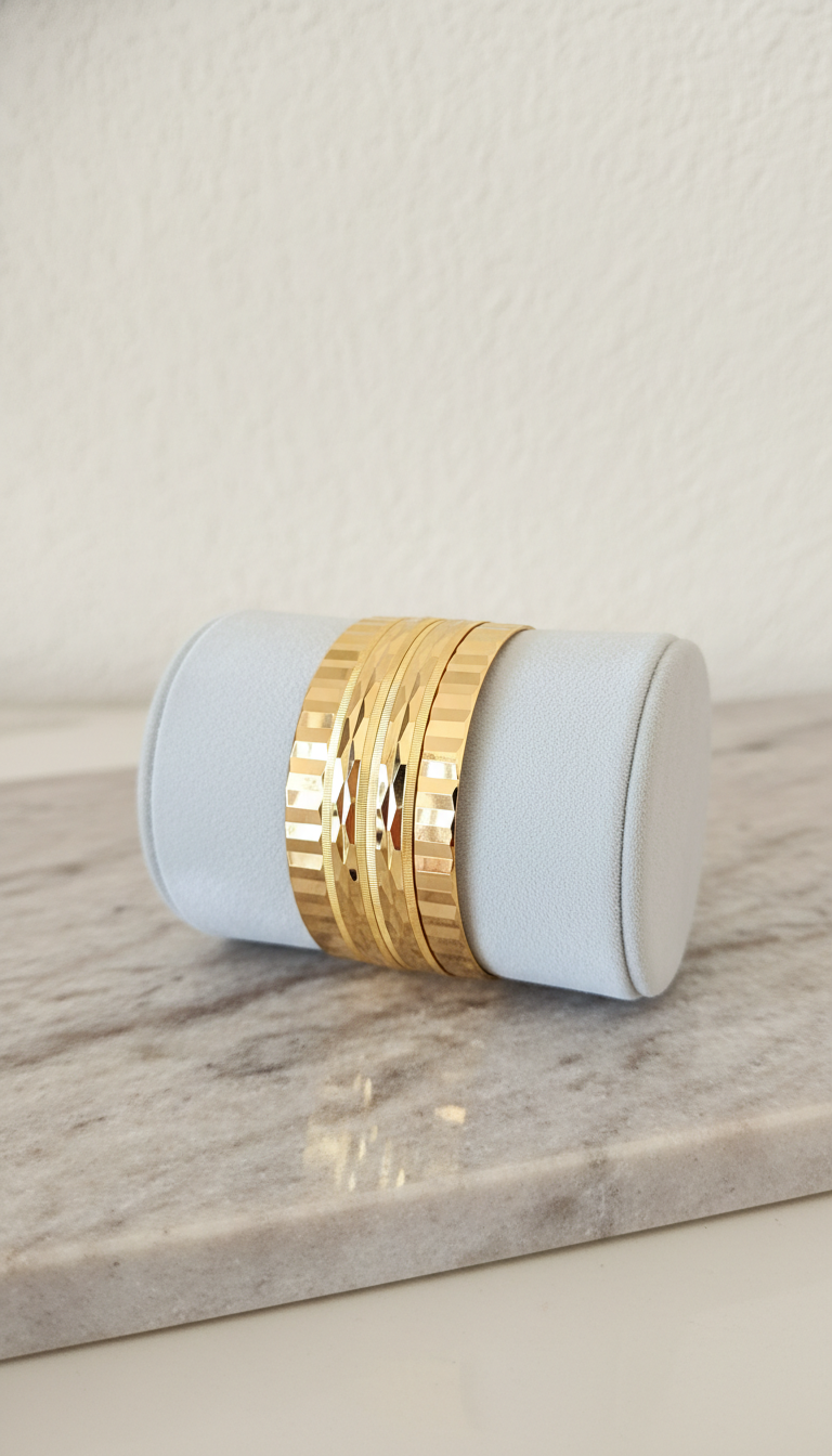 Imperial Gold Plated Bracelet Set