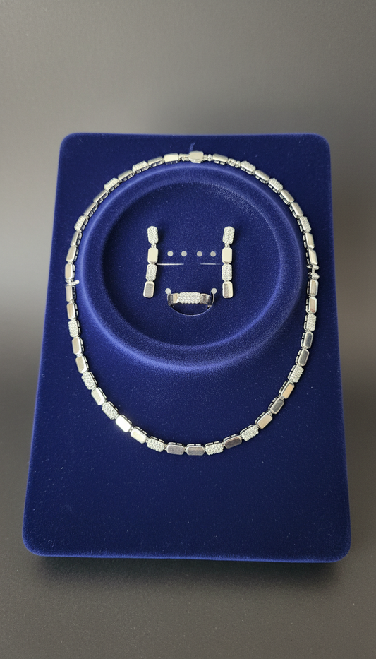 Aurora Gold , silver Radiance Jewelry Set