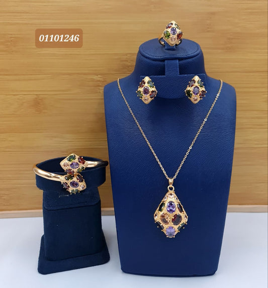 Aurelia Royal Multicolor Gemstone Jewelry Set